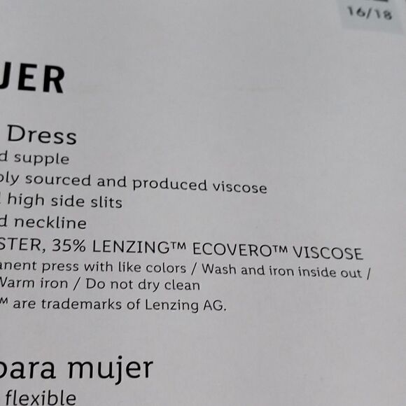 Esmara by Heidi Klum Maxi Dress...Size XL...16/18. It has an elasticized waist. - Picture 10 of 11